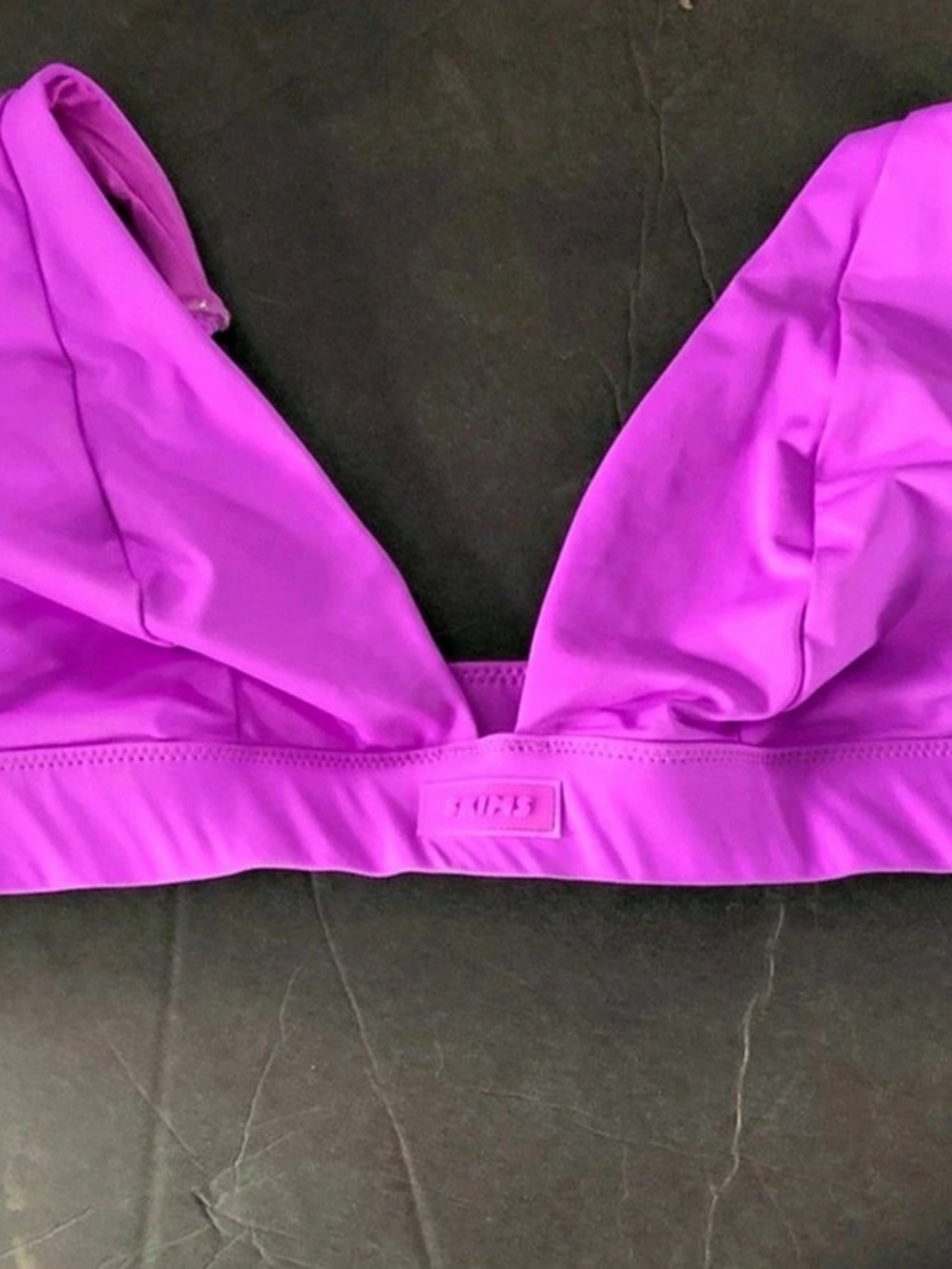 SKIMS Signature Swim Triangle Bikini Top Purple Small